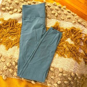 Adidas leggings with perforated side leg detail